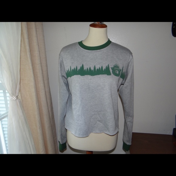 Smokey the bear ringer sweatshirt - Picture 5 of 8